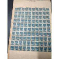 Folha Vovº - Com 100 Selos RHM 215(FOLHA06)