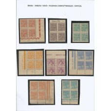 BRASIL - FOLHA DE ALBUM COM SÉRIE VOVº EM QUADRAS(PB77)