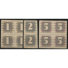 A-48/50 - Centenário Selo Postal Quadras A-48/50 - Centenário Selo Postal Quadras