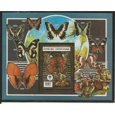 CentrAfricaine - Borboletas/Escotismo(FAU-C088A)