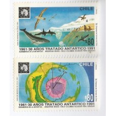 Chile - Fauna -Antártica/Mapa (FAU-C119)