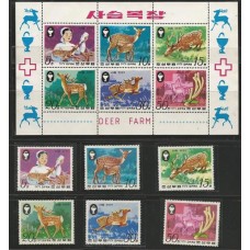 Coréia do Norte - Cervos/Cruz Vermelha(FAU-CRN01)