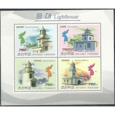 Coréia do Norte - Farol/Mapa(TRAN-C036)