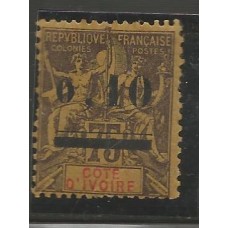Cºte D'Ivoire - 19 - Selo 1892/99 sobrecarga Cºte D'Ivoire - 19 - Selo 1892/99 sobrecarga