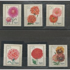Alemanha Oriental - 1750/5 - Flores