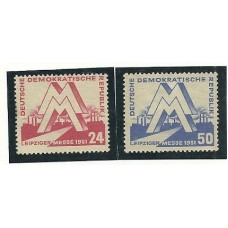 Alemanha Oriental - 0034/5-Feira de Setembro de Leipzig