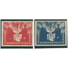 Alemanha Oriental - 0036/7-Visita do Presidente Polonés Bierut