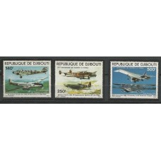 Djibouti - 75 Anos Aviação º Motor(TRAN-D004)
