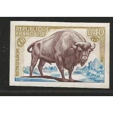 França - 1795a - Proteção da Natureza/Bison sem picote