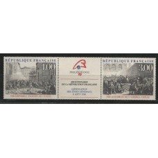França - 2537/8 - Bicentenério da Revolução/Philexfrance'89
