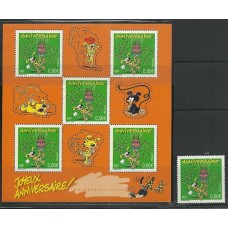 França - 3569+Bl.58-Feliz Aniversário/Marsupilami