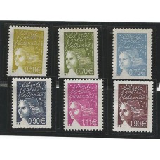 França - 3570/5 - Tipo Marianne de 14 de Julho