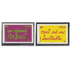 França - 3636/7 - Selos de Mensagens