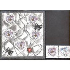 França - 3632/3+Bl.66-Saint Valentin