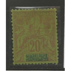 Guadaloupe - 33 - 20 cents. Guadaloupe - 33 - 20 cents.