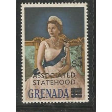 Grenada - Selo Rainha sobretaxado(DIV137BB)