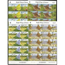 Guernsey - 0739/42(Folder) - Borboletas/WWF