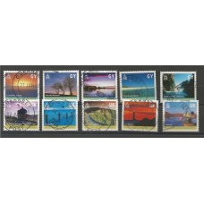 Guernsey - 0900/9 - Paisagens carimbados