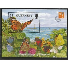 Guernsey - Bloco 036 - Borboletas