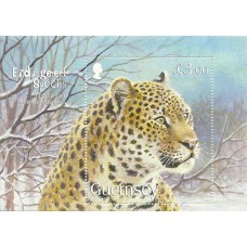 Guernsey - Bloco 066 - Fauna em Perigo/Leopardo