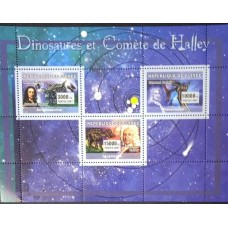 Guiné - Espaão/Dinossauros/Cometa Halley(TRAN-GUI04)