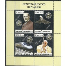 Guiné-Bissau - Avião/Locomotiva/Rotary(TRAN-G069)