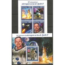 Guiné-Bissau - 50 Anos Apollo 11 na Lua(TRAN-G064)