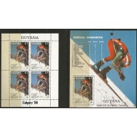Guyana - Olimpíadas Inverno Calgary 88(ESP151F)