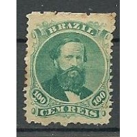 27A - D.Pedro II - 100 Réis picotado(I028) 27A - D.Pedro II - 100 Réis picotado(I028)