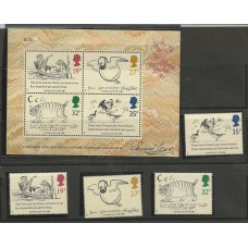 Inglaterra - 1336/9 + Bloco 4 - 100 Anos morte Edward Lear