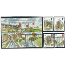 Inglaterra - 1384/7 + Bloco 5 - Arqueologia Industrial