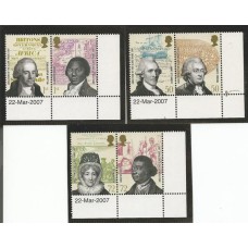 Inglaterra - 2866/71-Abolição da Escravatura