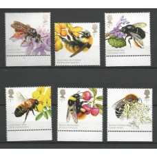 Inglaterra - 4186/91 - Abelhas/Flores