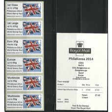 Inglaterra - D- Bandeira da Inglaterra PhilaKorea