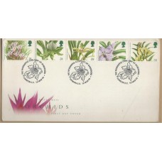 Inglaterra - FDC Orquídeas