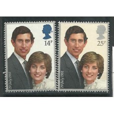 Inglaterra - 1001/2-Casamento príncipe Charles e Lady Di