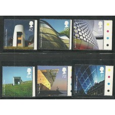 Inglaterra - 2768/73-Arquitetura Moderna