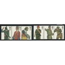 Inglaterra - 2933/8-Uniformes das Armas Britãnicas