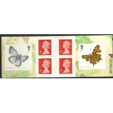 Inglaterra - C-3898 - Borboletas (carnet)