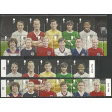 Inglaterra - 3866/76 + F3866 - Heróis do Futebol