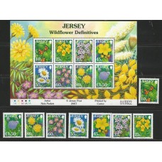 Jersey - 1352/9 + Bl.80 - Flores Selvagens III