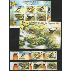 Jersey - 1433/8+Bl.89/90 - Aves/BirdLife II