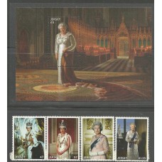 Jersey - 2042/5+F2046 - Rainha Elizabeth/Reinado mais longo