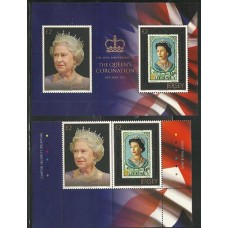 Jersey - 1822/3+Bl.125 - 60 Anos Coroação Rainha Elizabeth