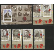 Isle of Man - 1503/8 + Bl.73- 90 Anos Fim da 2º Guerra Mundial