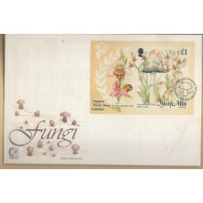 Isle of Man - FDC Cogumelos/Orquídeas