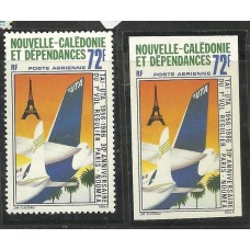 Nova Caledonia - Avião e Torre Eiffel(TRAN-N021B)