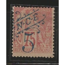 Nova Caledºnia - 38 - Selo Colônia Francesa 1881 c/ sobrecarga Nova Caledºnia - 38 - Selo Colônia Francesa 1881 c/ sobrecarga