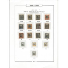 BRASIL - FOLHA DE ALBUM COM SELOS OFICIAIS(PB95)