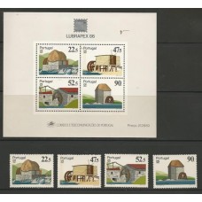Portugal - 1681/4 + Bloco 54 - LUBRAPEX 86